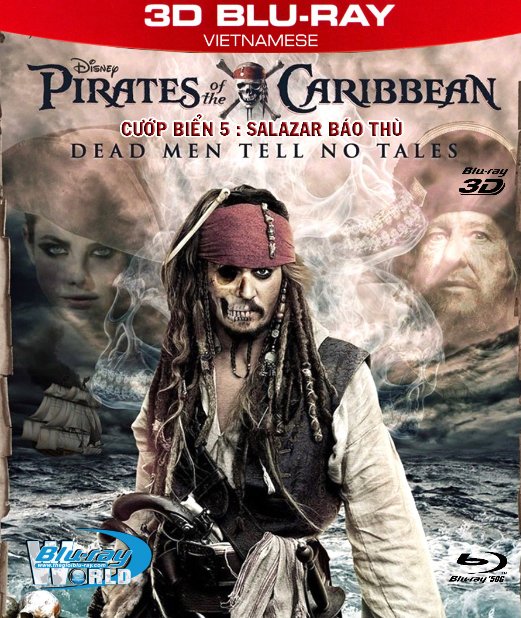Z237.Pirates Of The Caribbean 5 : Dead Men Tell No Tales 2017 - CƯỚP BIỂN VÙNG CARIBBEAN 5: SALAZAR BÁO THÙ 3D50G (DTS-HD MA 7.1)